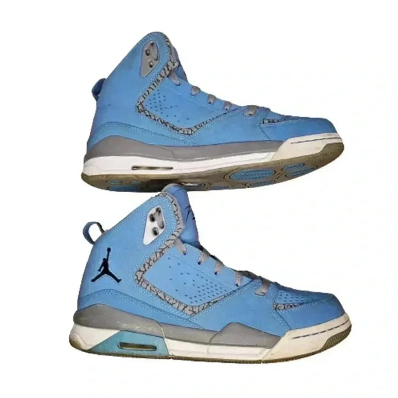 Jordan SC-2011 Flight Baby Blue White Retro Collectible Sneakers Men's Size 9.5 - Picture 9 of 16